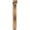 Ekena Millwork Funston Arts and Crafts Smooth Bracket w/ Offset Brace, Western Red Cedar, 5 1/2"W x 30"D x 42"H BKT0604X30X42FST03SWR - alternate 2